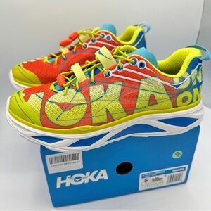 NWT Hoka Huaka Origins Unisex Shoes Running Sneakers Multicolored Quick Lace